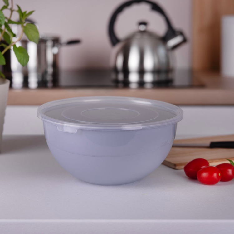 Miseczka z pokrywką 3L popielata RAVI